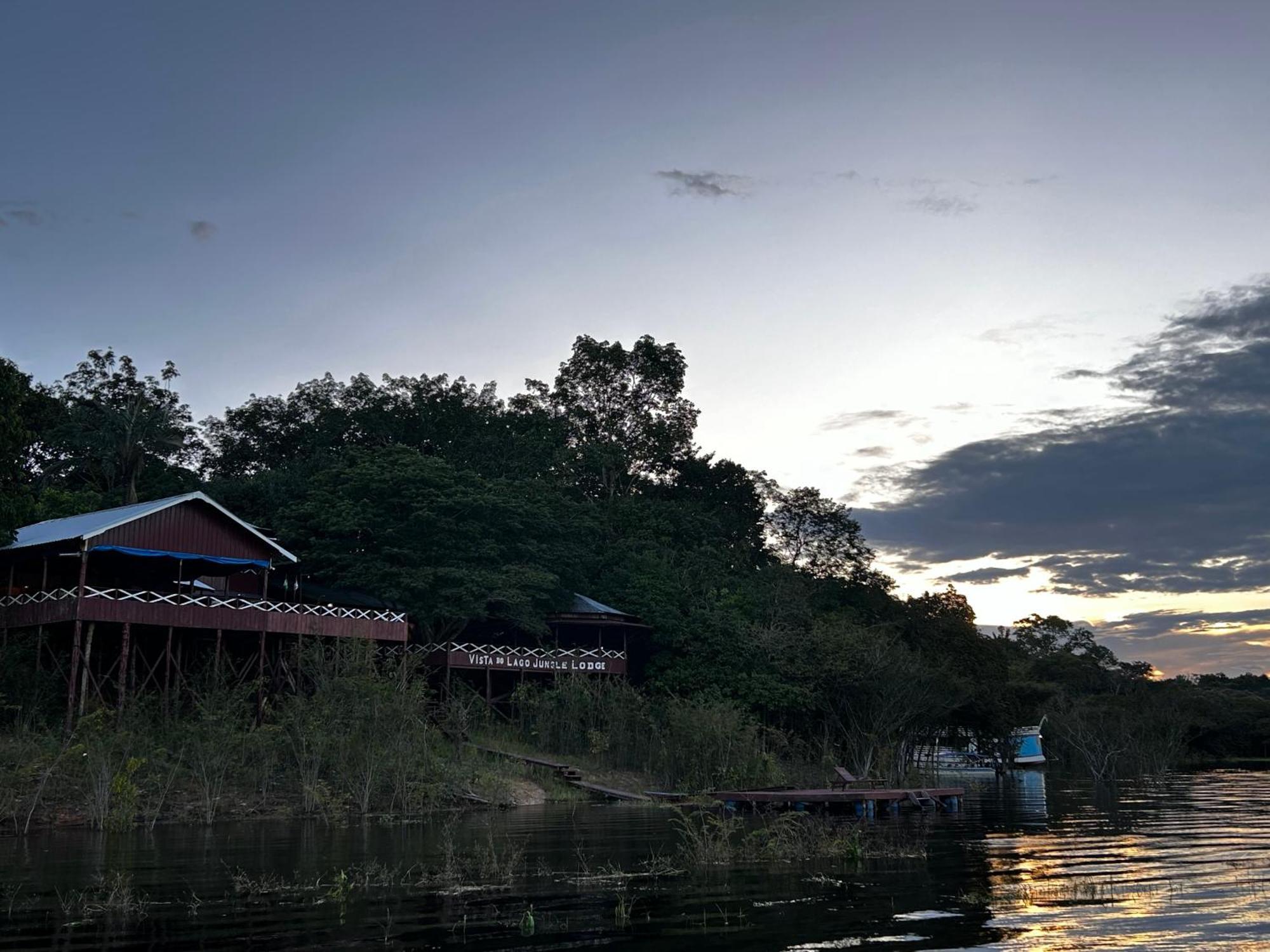 Vista do Lago Jungle Lodge Cajual Exterior foto